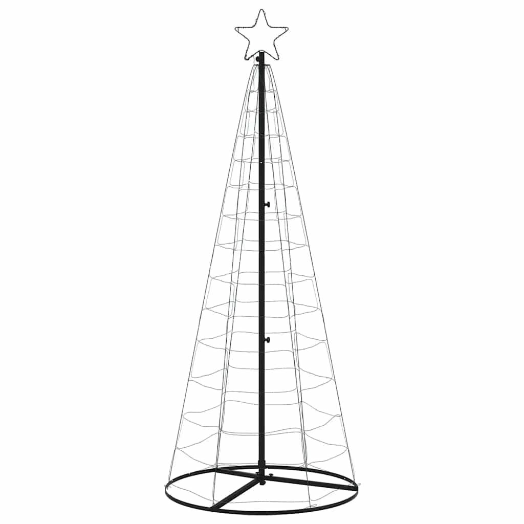 Šviečianti Kalėdų eglutė, 200 šaltos LED, 182cm, kūgio formos