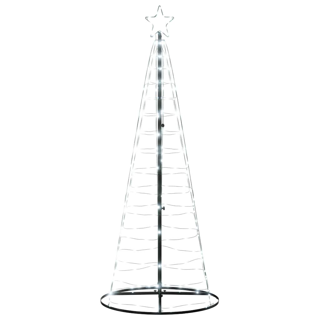 Šviečianti Kalėdų eglutė, 200 šaltos LED, 182cm, kūgio formos