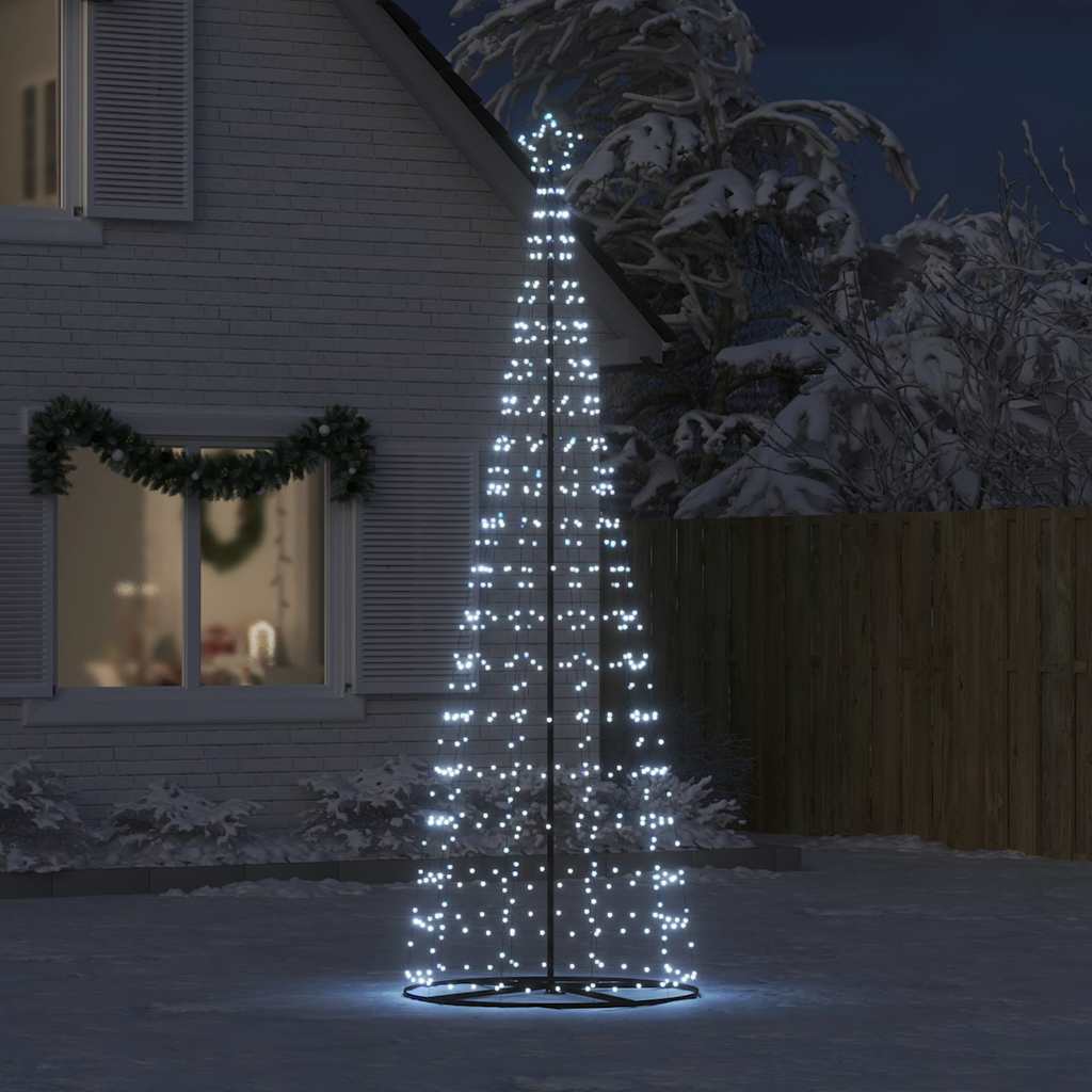LED Kalėdų eglutė 550 LED Šaltai Balta 300 cm