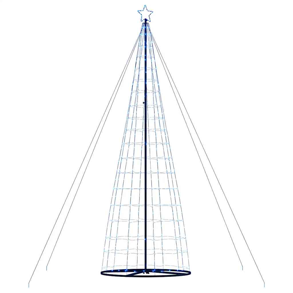 Šviečianti Kalėdų eglutė, 1534 mėlynos LED, 503cm, kūgio formos