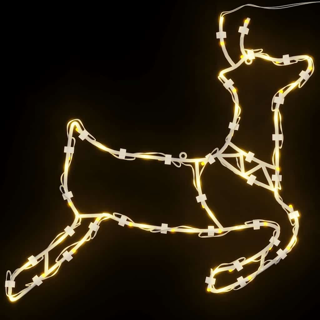 Kalėdinės lemputės Šiaurės elnio siluetas 2 vnt 35 LED