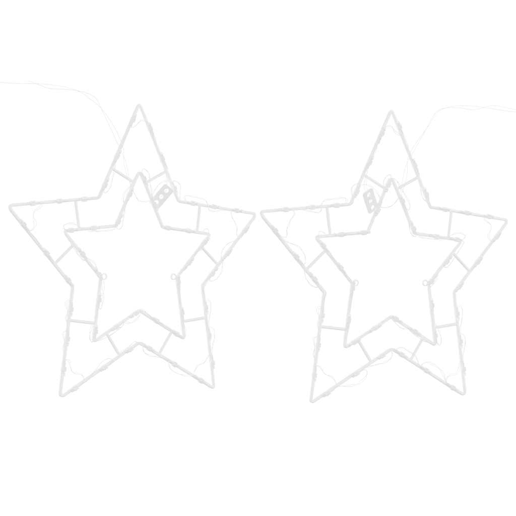 Kalėdiniai žibintai Star Silhouette 2 vnt 50 LED šiltai balta