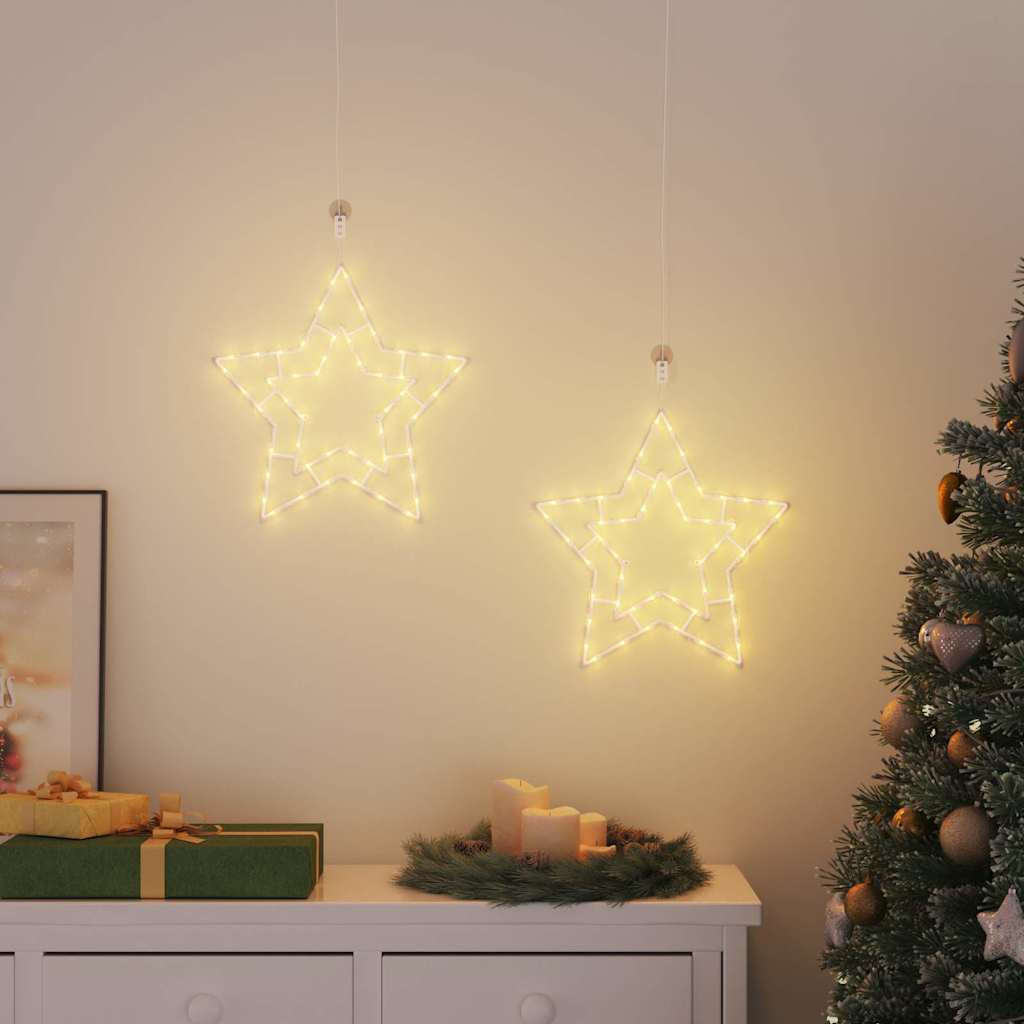 Kalėdiniai žibintai Star Silhouette 2 vnt 50 LED šiltai balta