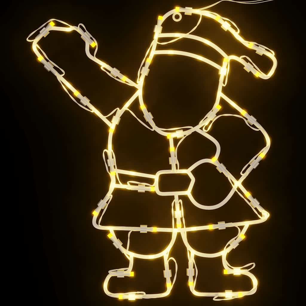 Kalėdų žibintai Kalėdų Senelio Siluetas 2 vnt 35 LED