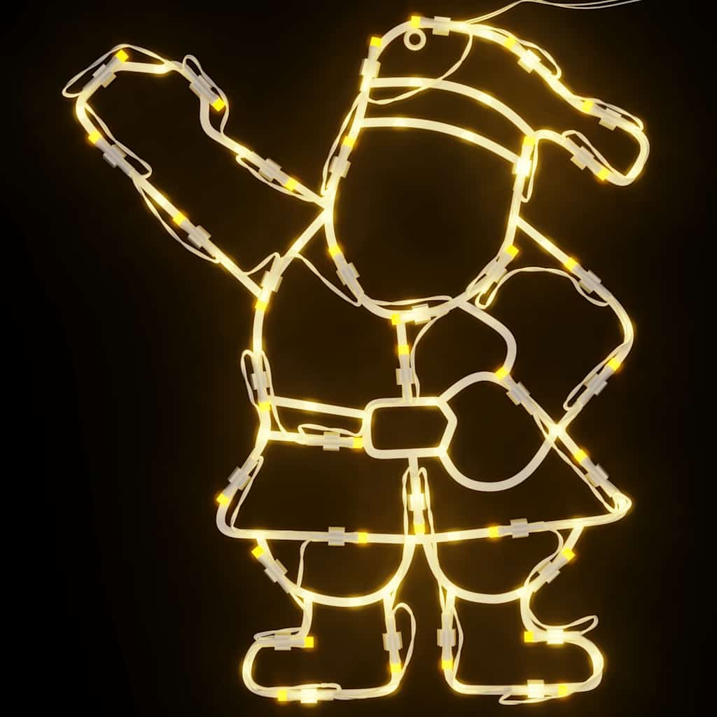Kalėdų žibintai Kalėdų Senelio Siluetas 2 vnt 35 LED