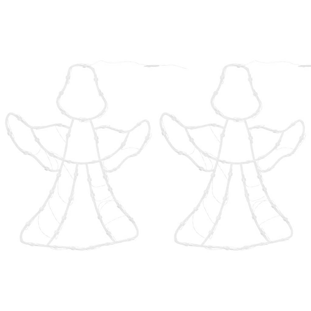 Kalėdiniai žibintai Angel Silhouette 2 vnt 50 LED šiltai balta