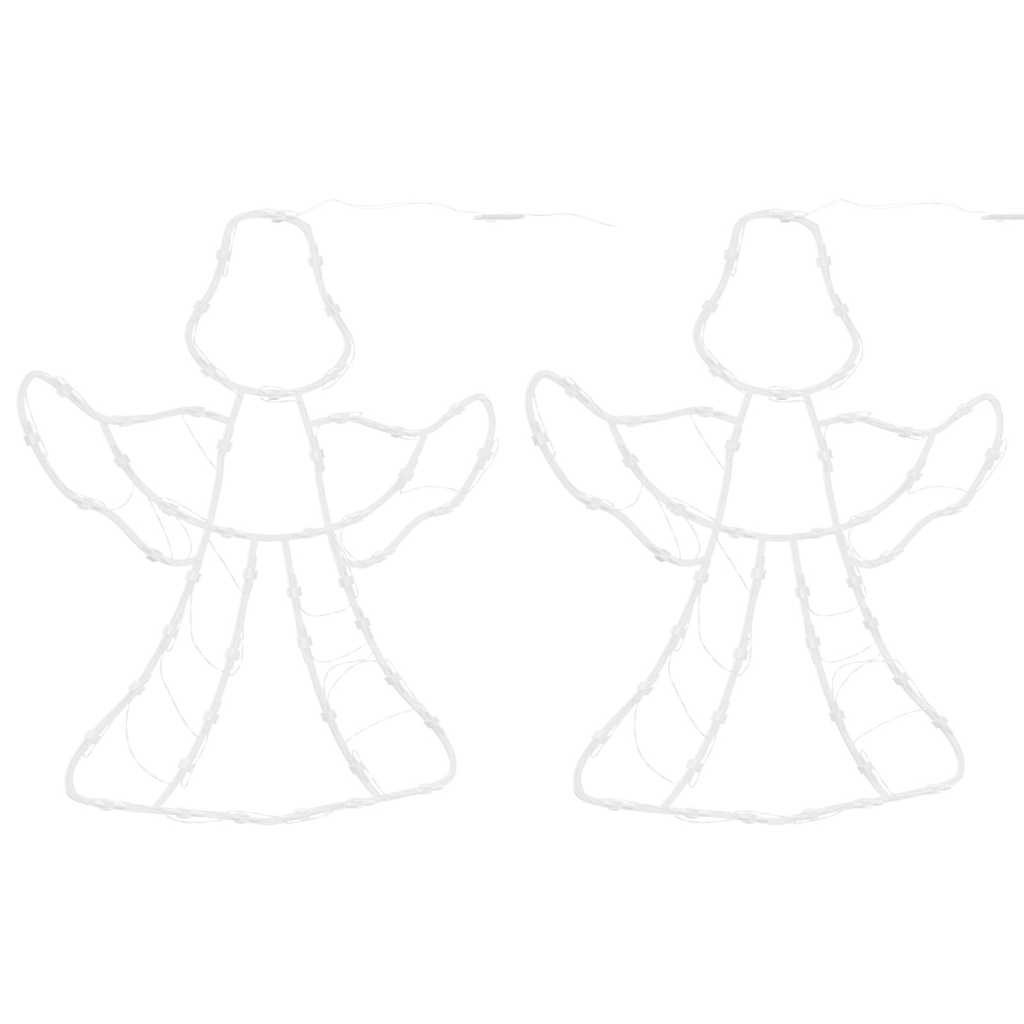 Kalėdiniai žibintai Angel Silhouette 2 vnt 50 LED šiltai balta