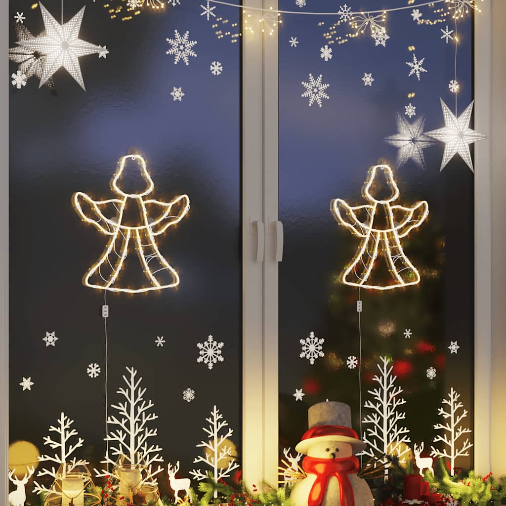 Kalėdiniai žibintai Angel Silhouette 2 vnt 50 LED šiltai balta