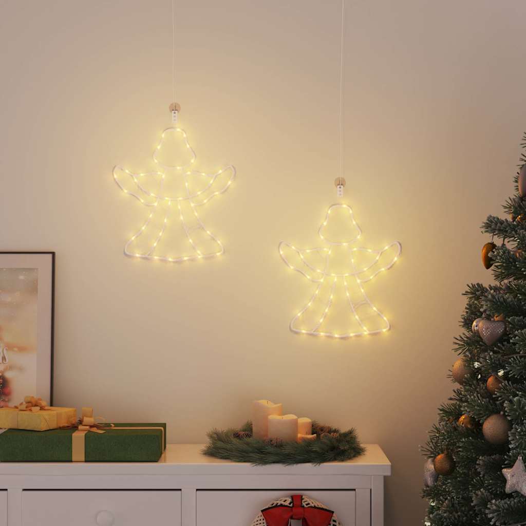 Kalėdiniai žibintai Angel Silhouette 2 vnt 50 LED šiltai balta