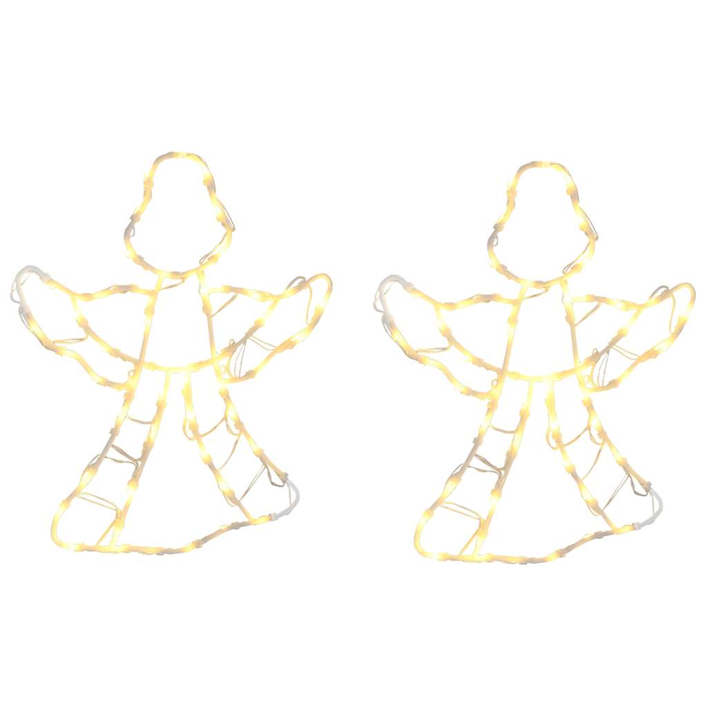 Kalėdiniai žibintai Angel Silhouette 2 vnt 50 LED šiltai balta