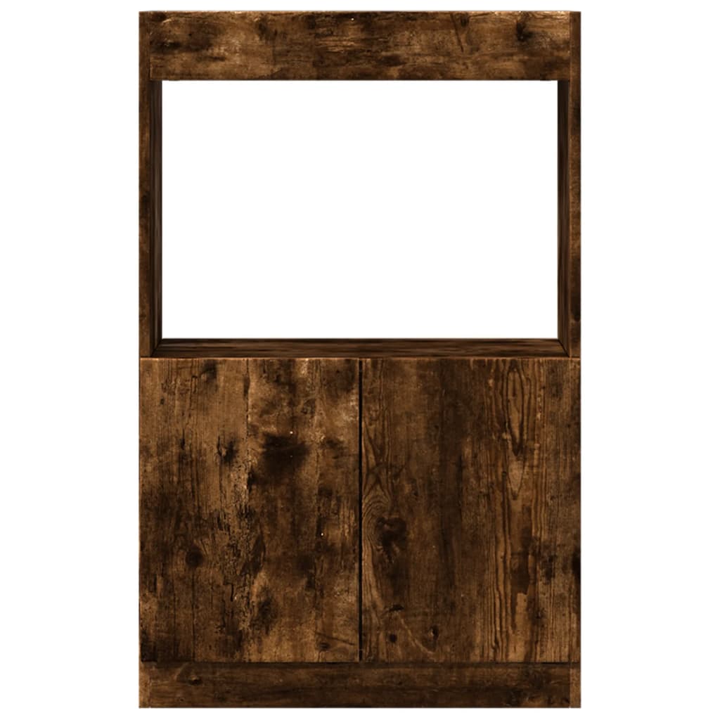 Chest of drawers, smoky oak, 63x33x100cm, engineered wood