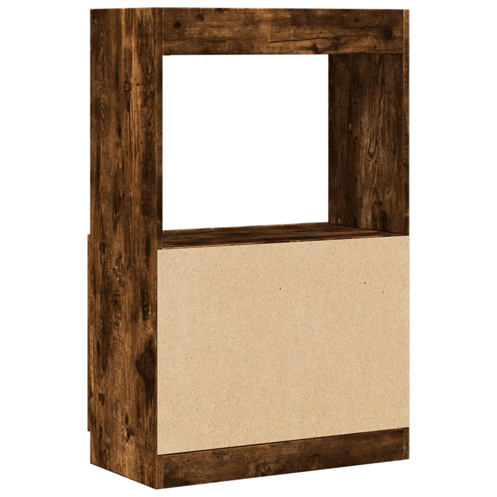 Chest of drawers, smoky oak, 63x33x100cm, engineered wood