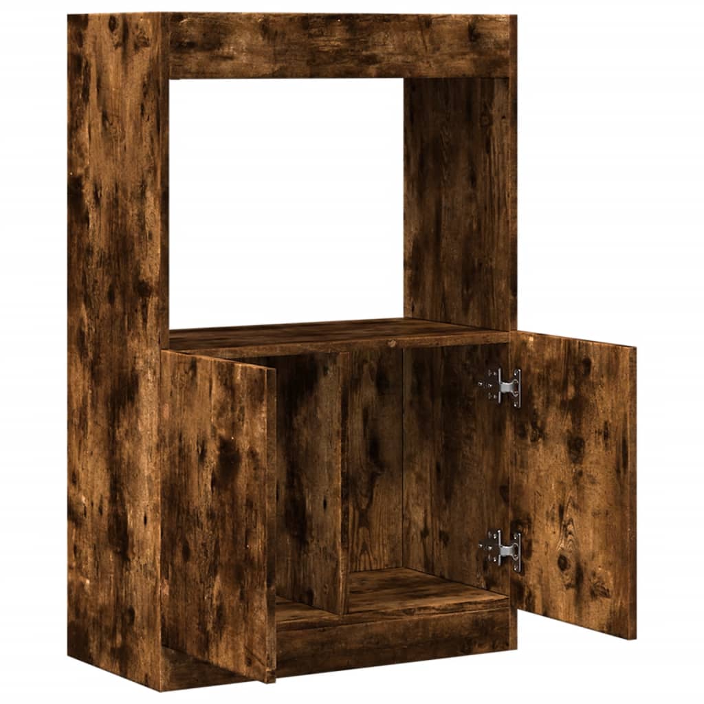 Chest of drawers, smoky oak, 63x33x100cm, engineered wood