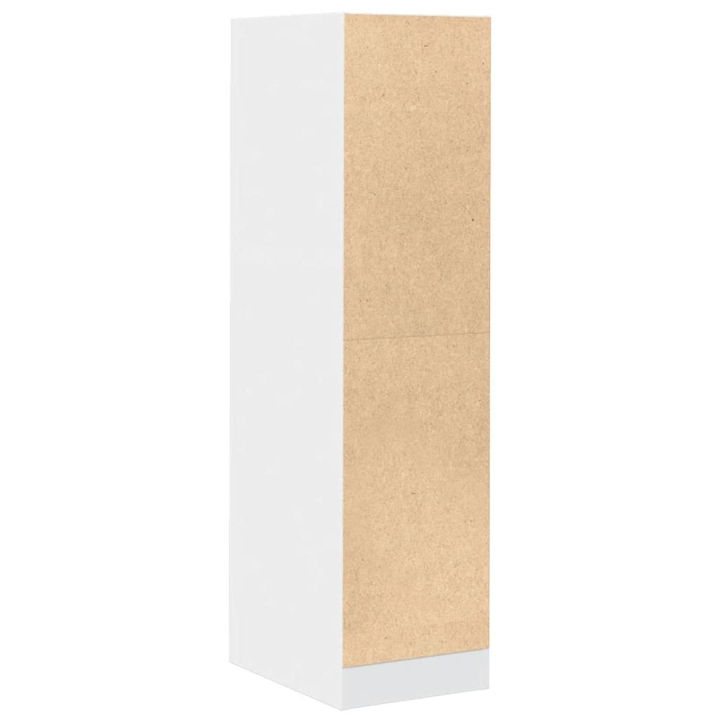 Vaistų spintelė, baltos spalvos, 30x41x118cm, mediena