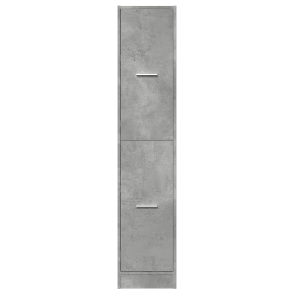 Vaistų spintelė,  betono pilkos spalvos, 30x41x144,5cm, mediena