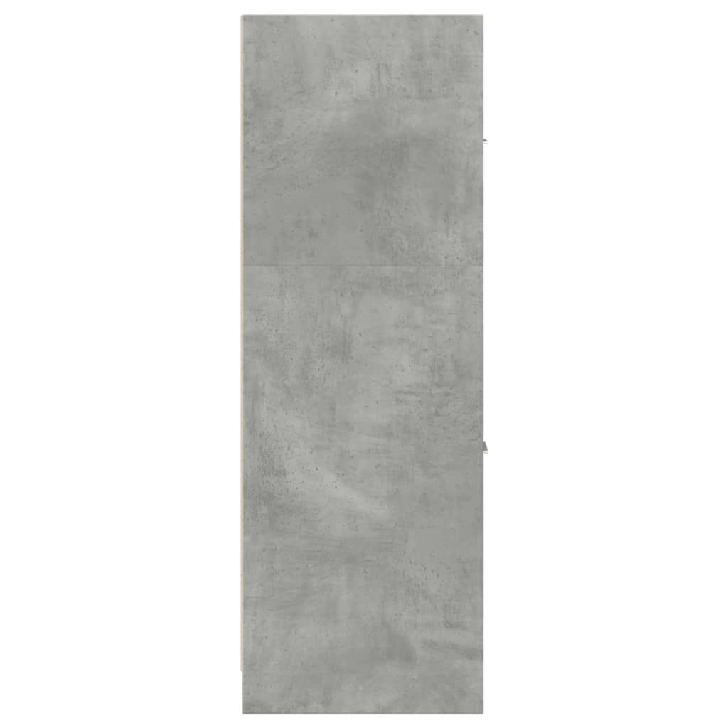 Vaistų spintelė,  betono pilkos spalvos, 40x41x118cm, mediena