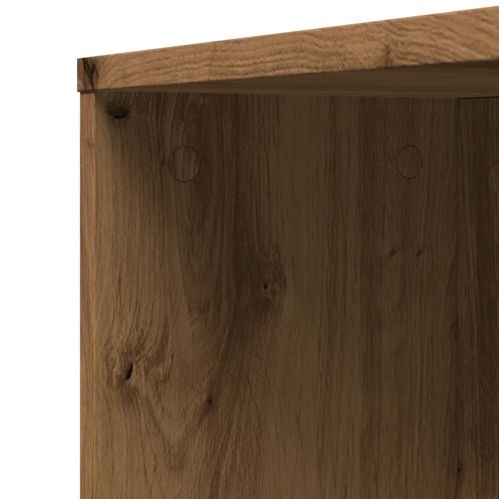 Bathroom cabinet with wheels, artisan oak, wood