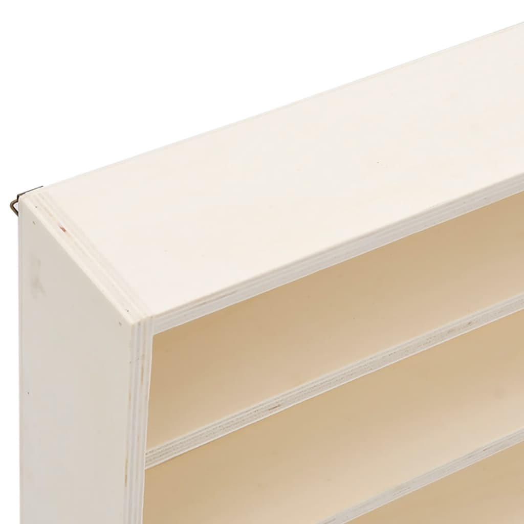 Wooden collector's display case with 6 shelves, 80x8.5x55 cm