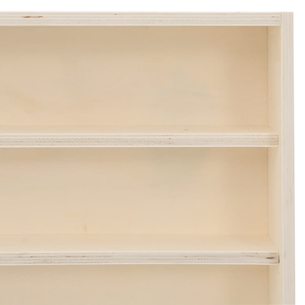 wooden collector's display case with 6 shelves, 100x8.5x55 cm