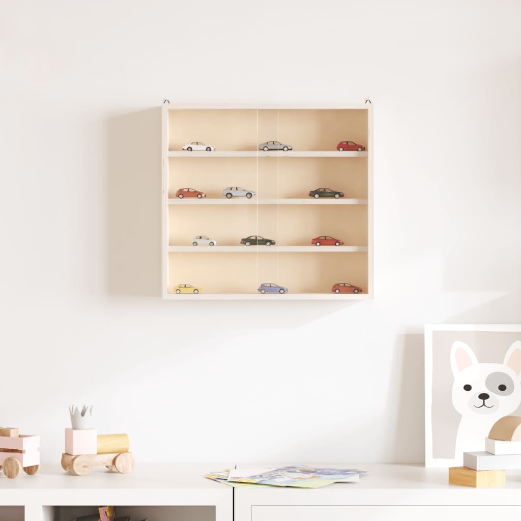 Koka kolekcionāru vitrīna ar durvīm, 40x8,5x37 cm