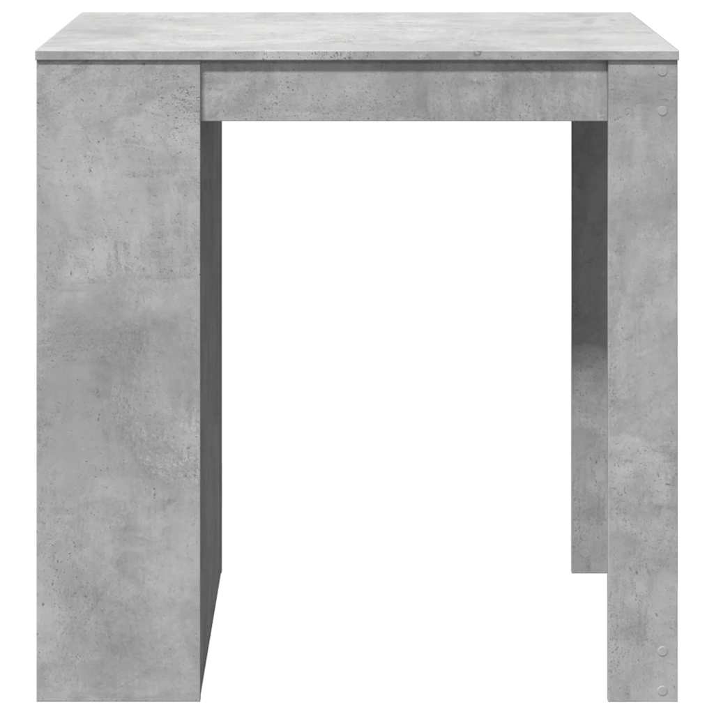 Bāra galds, betona pelēks, 102x70x103,5cm, apstrādāta koksne