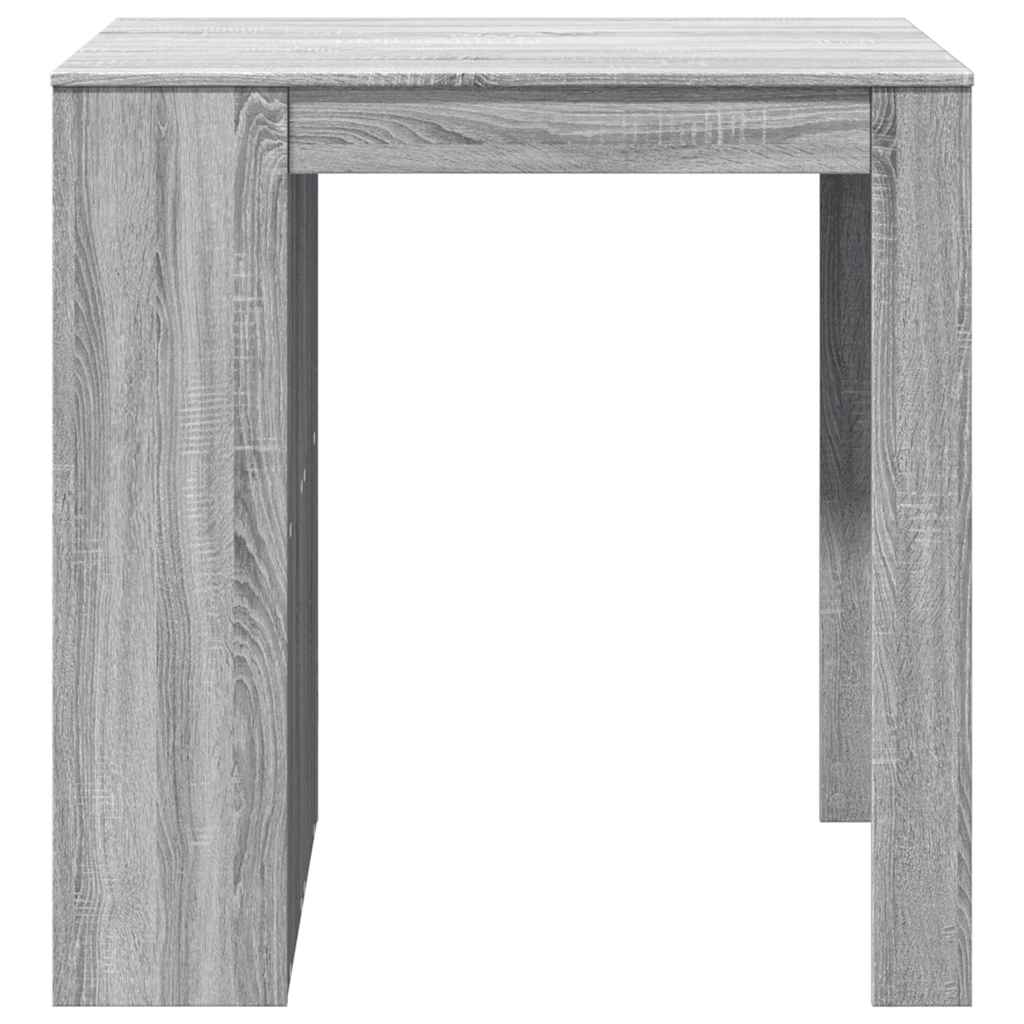Bar table, gray oak, 102x70x103.5cm, engineered wood