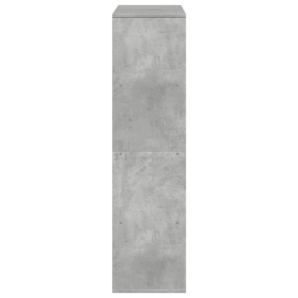 Bookcase, concrete gray, 100x33x125.5cm, engineered wood