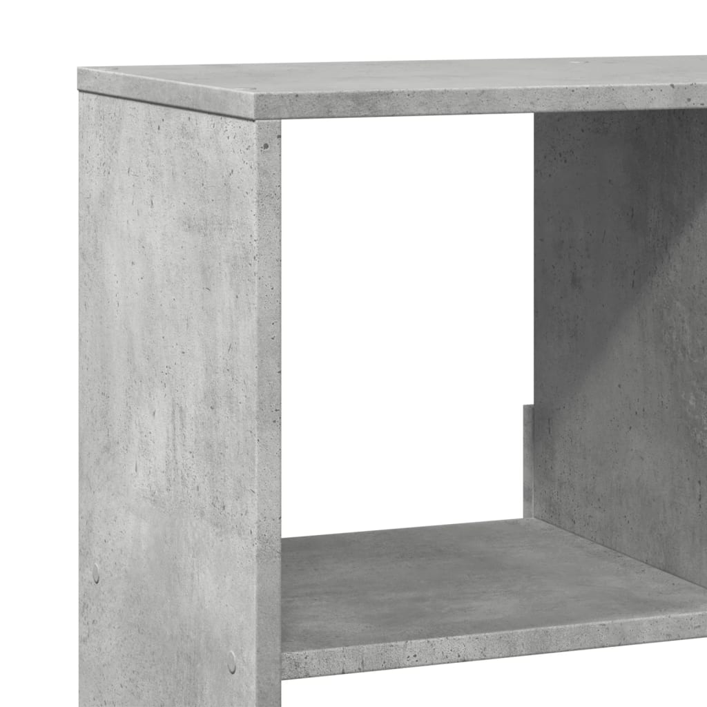 Bookcase, concrete gray, 100x33x125.5cm, engineered wood