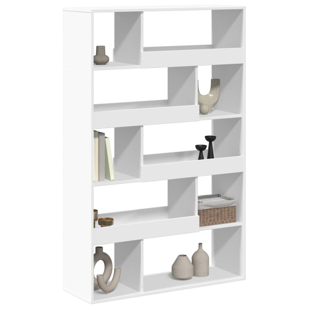 Bookcase, white, 100x33x156.5cm, engineered wood