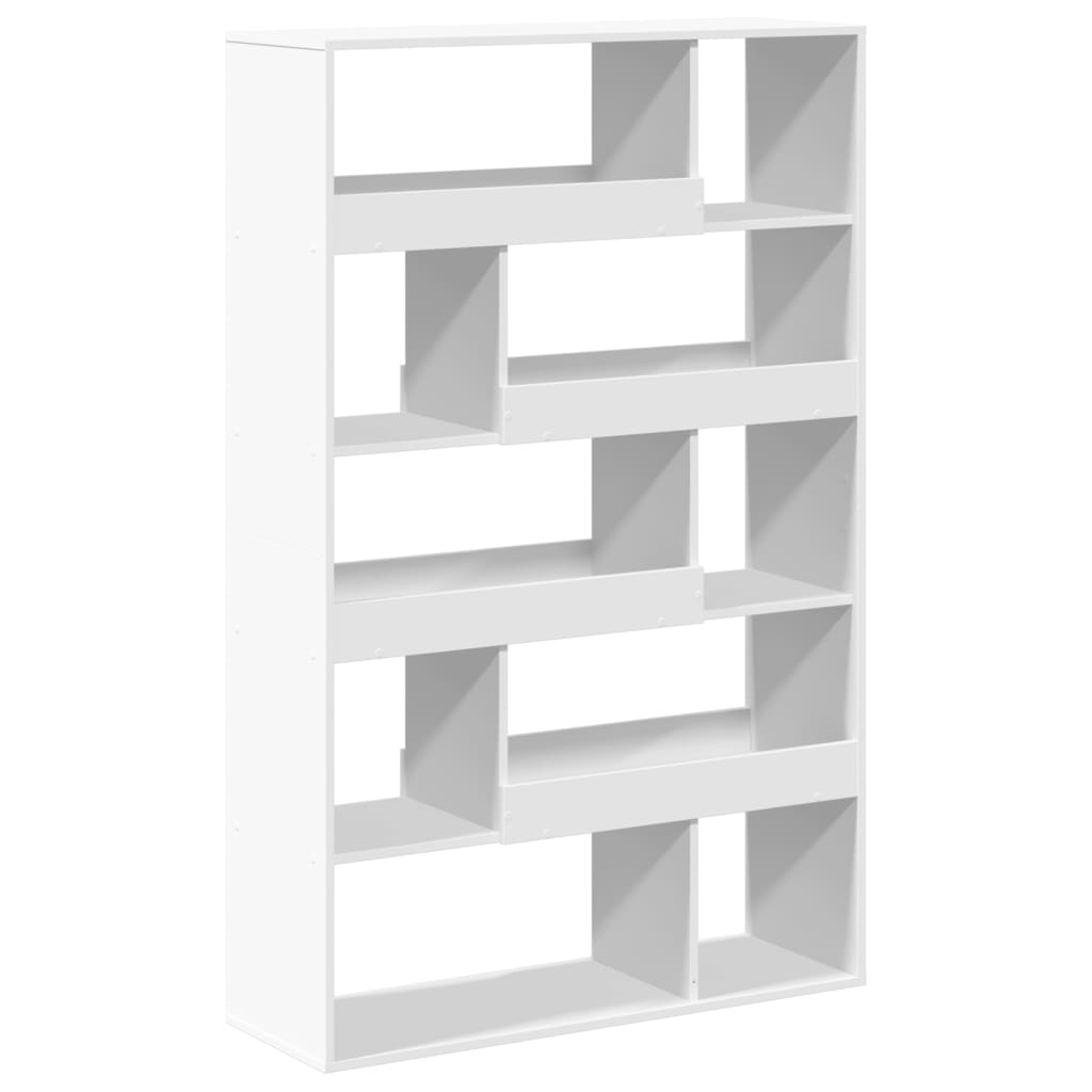 Bookcase, white, 100x33x156.5cm, engineered wood