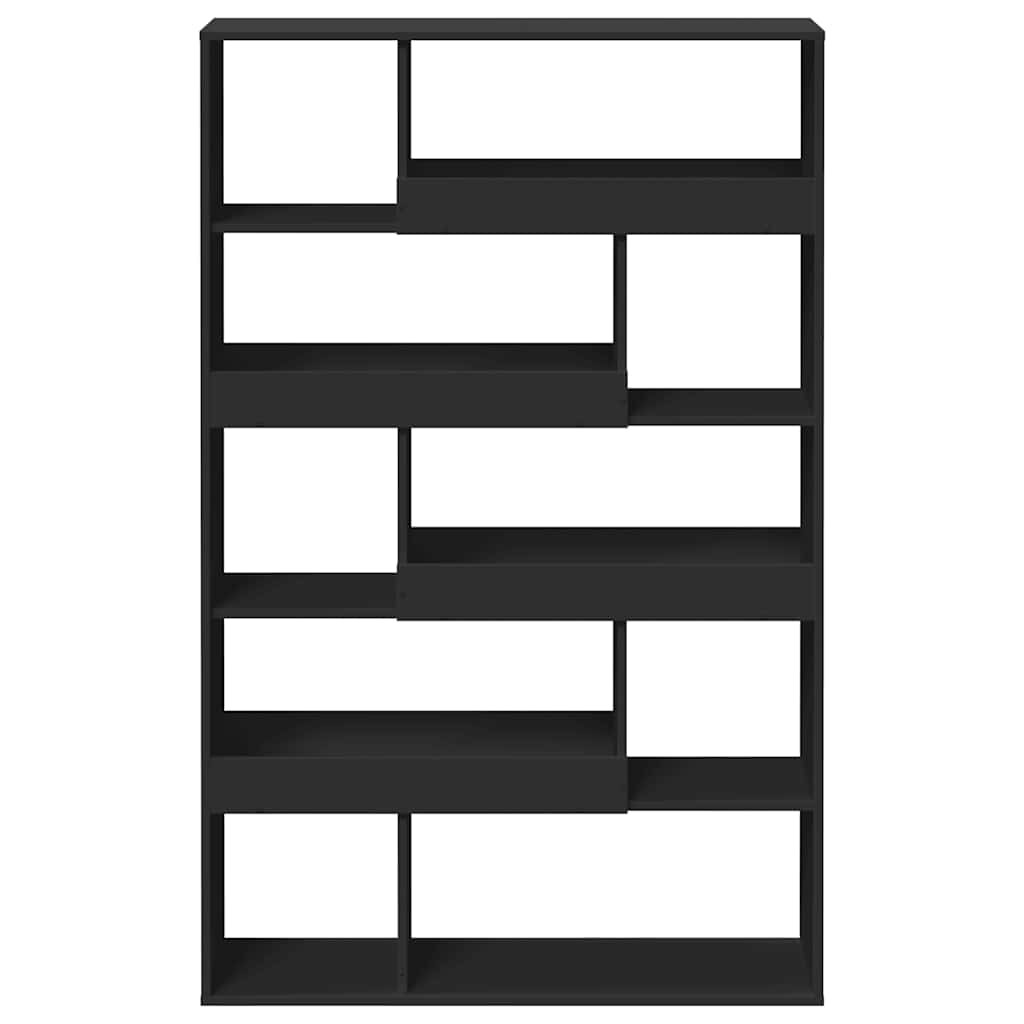 Bookcase, black, 100x33x156.5cm, engineered wood