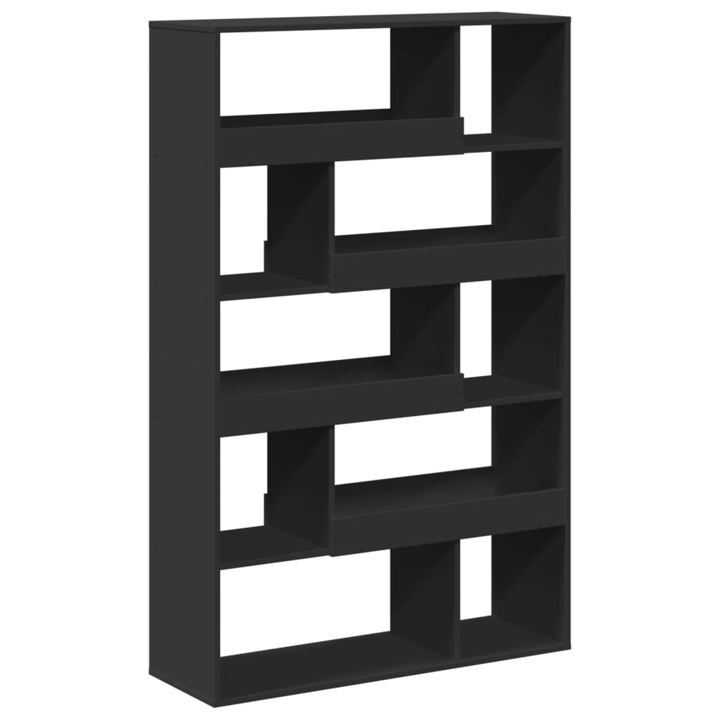 Bookcase, black, 100x33x156.5cm, engineered wood