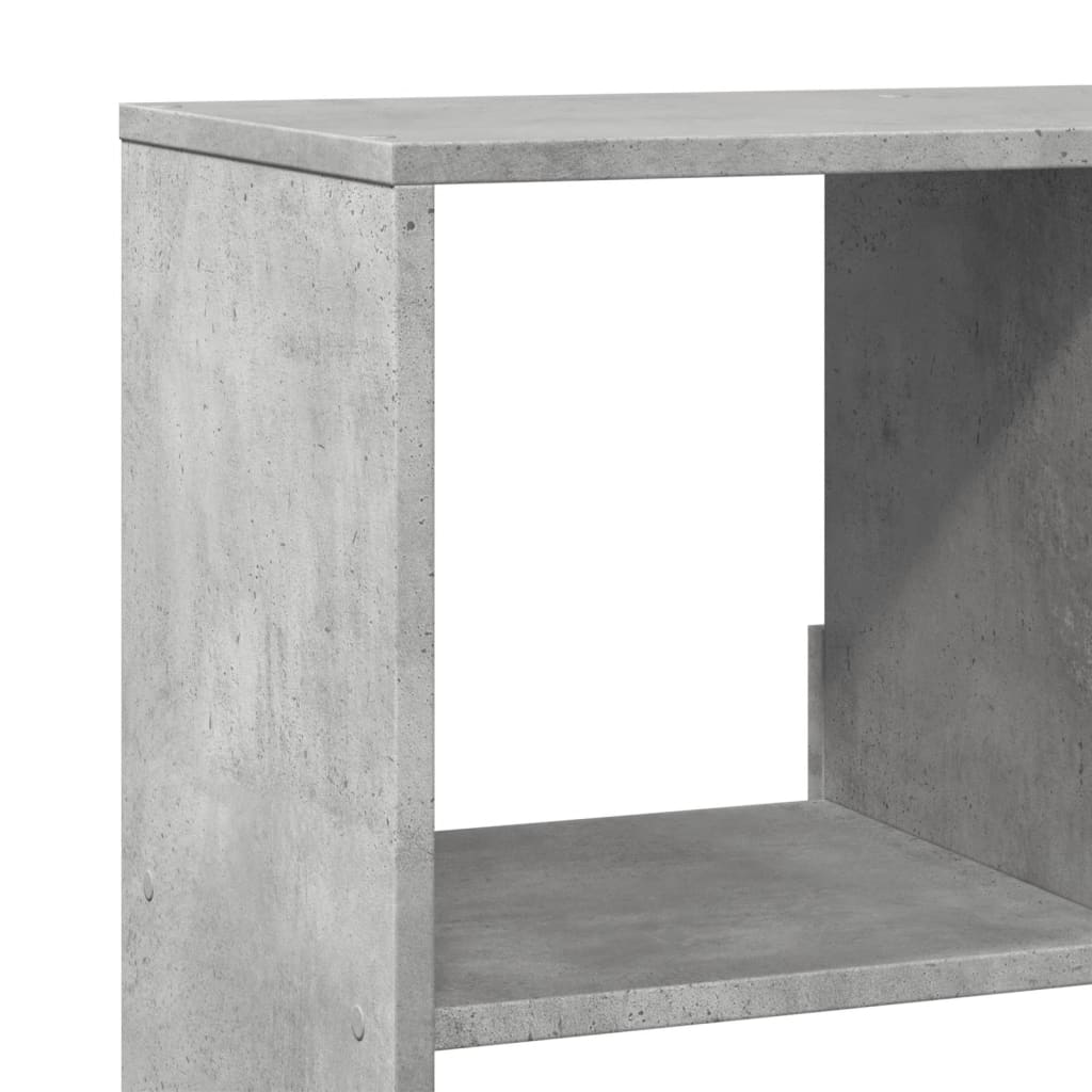 Knygų spinta, betono pilka, 100x33x156,5cm, apdirbta mediena