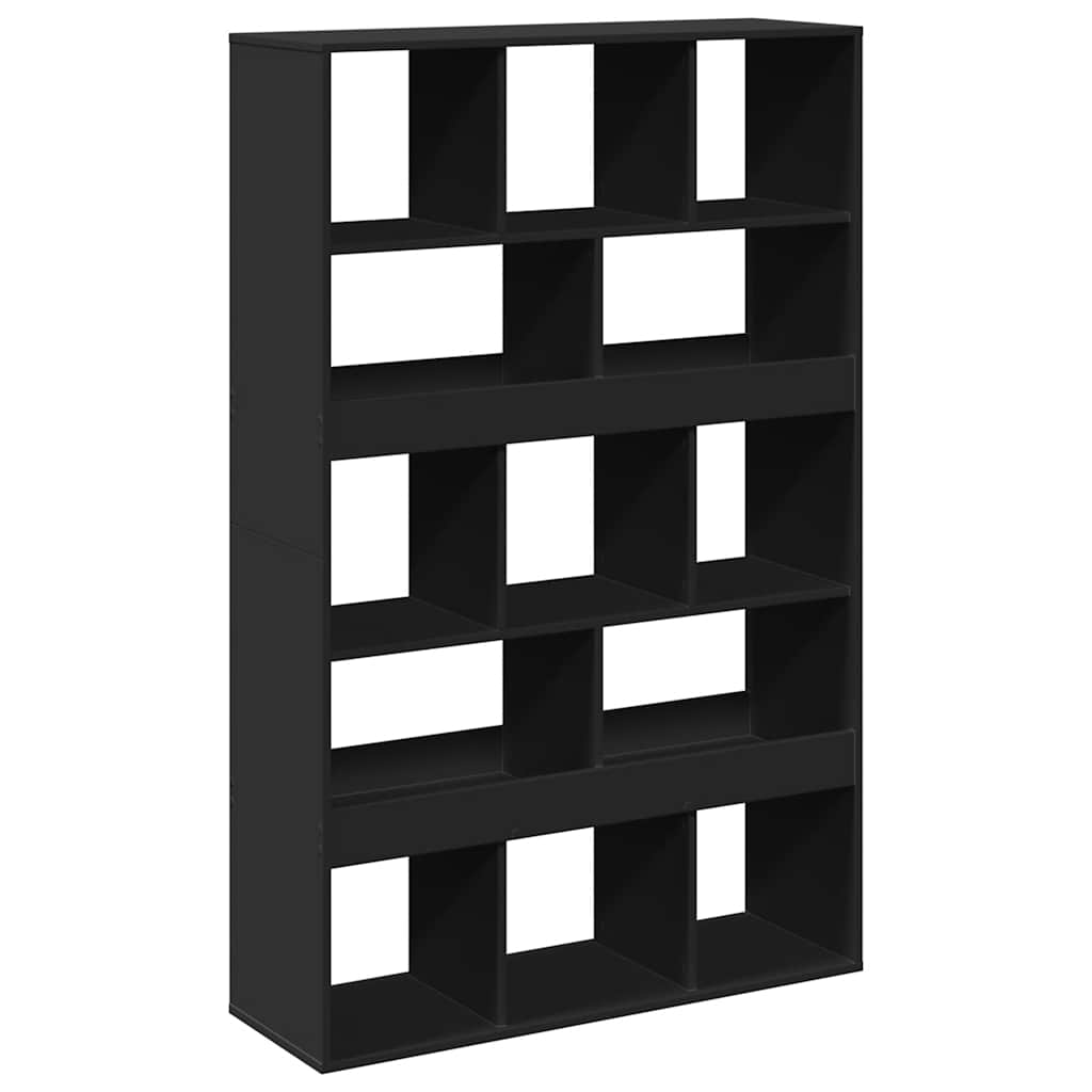 Bookcase, black, 100x33x156.5cm, engineered wood
