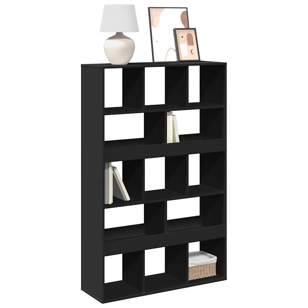 Bookcase, black, 100x33x156.5cm, engineered wood