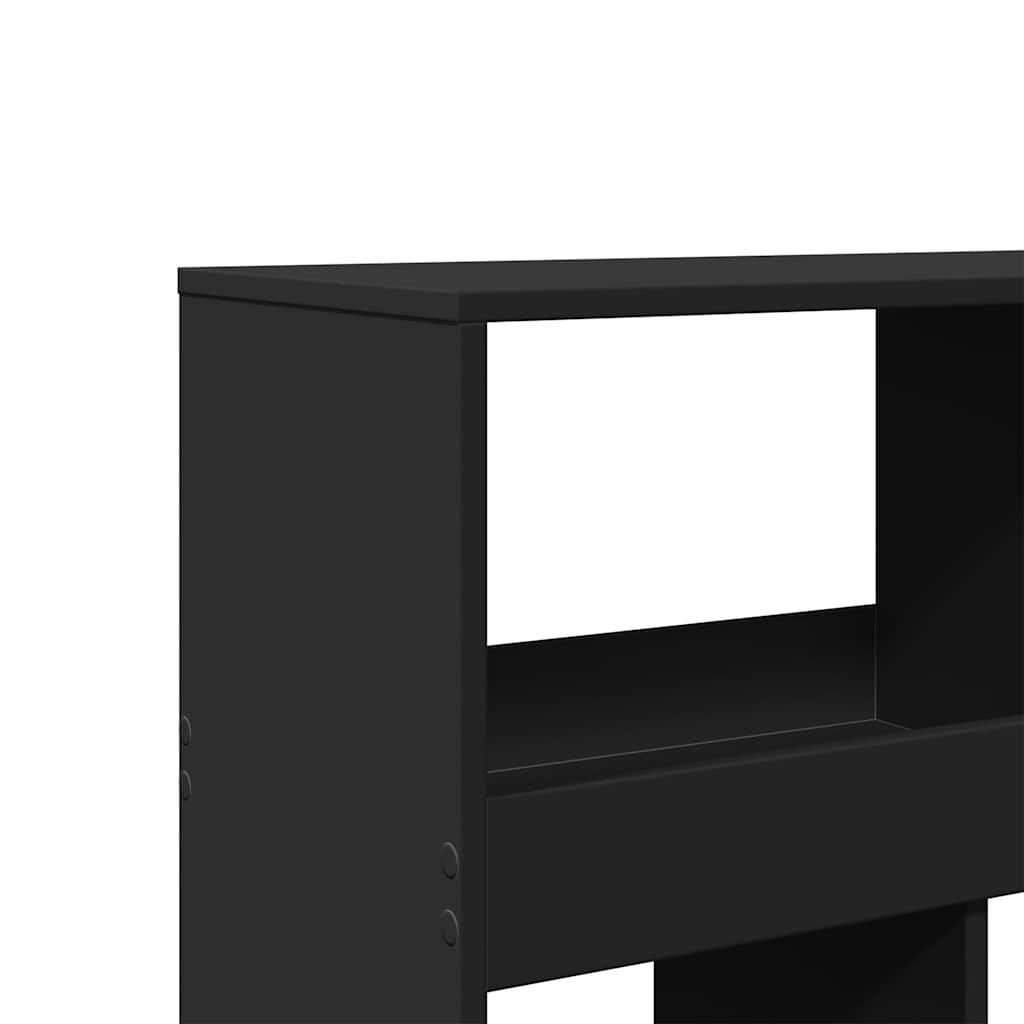 Bookcase, black, 100x33x187.5cm, engineered wood