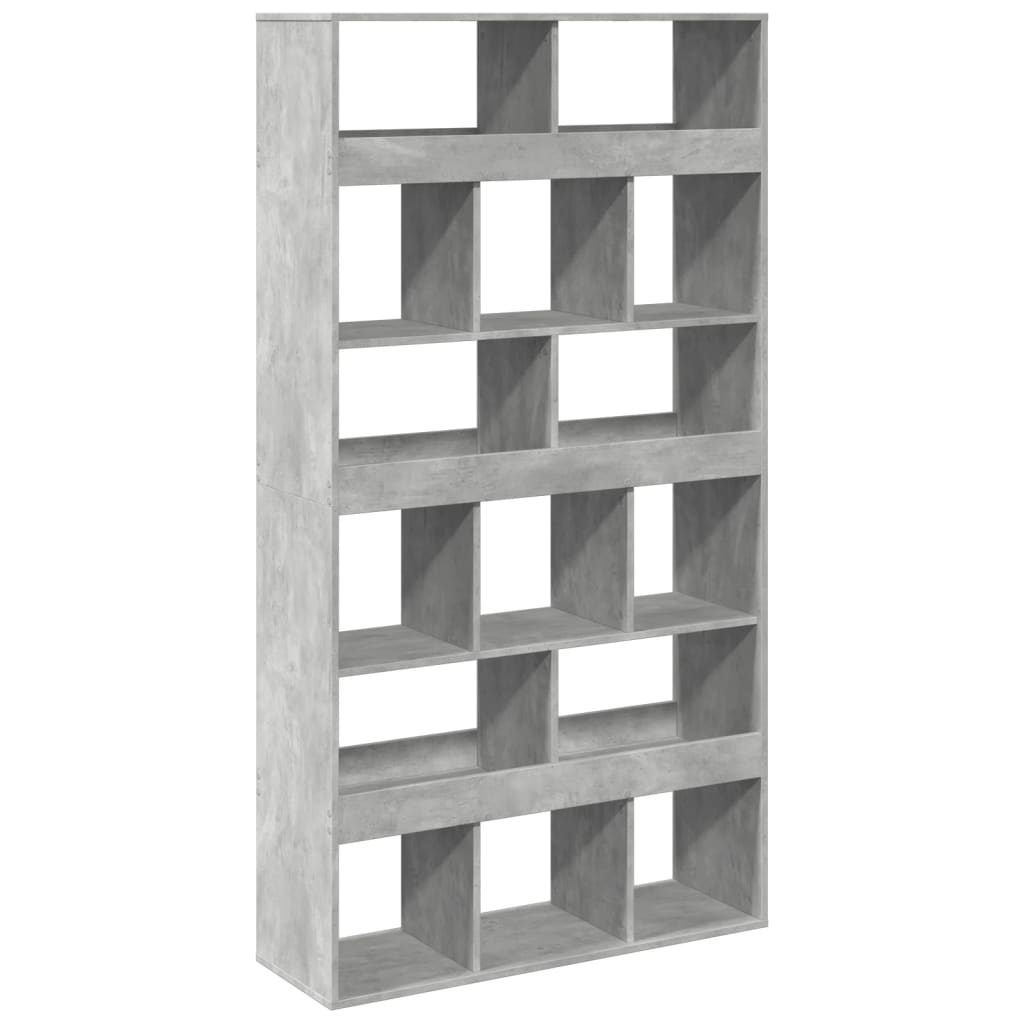 Bookcase, concrete gray, 100x33x187.5cm, engineered wood
