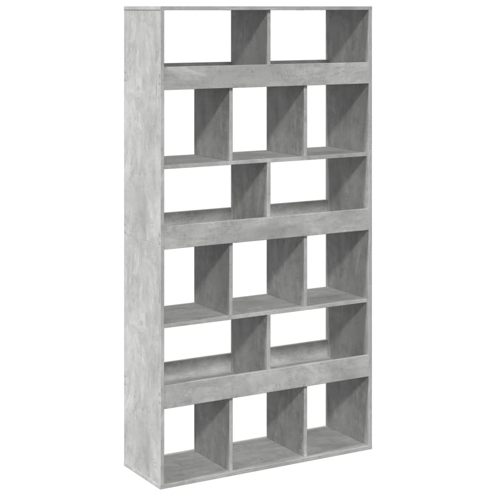 Bookcase, concrete gray, 100x33x187.5cm, engineered wood