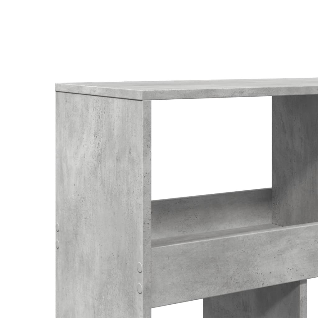 Bookcase, concrete gray, 100x33x187.5cm, engineered wood