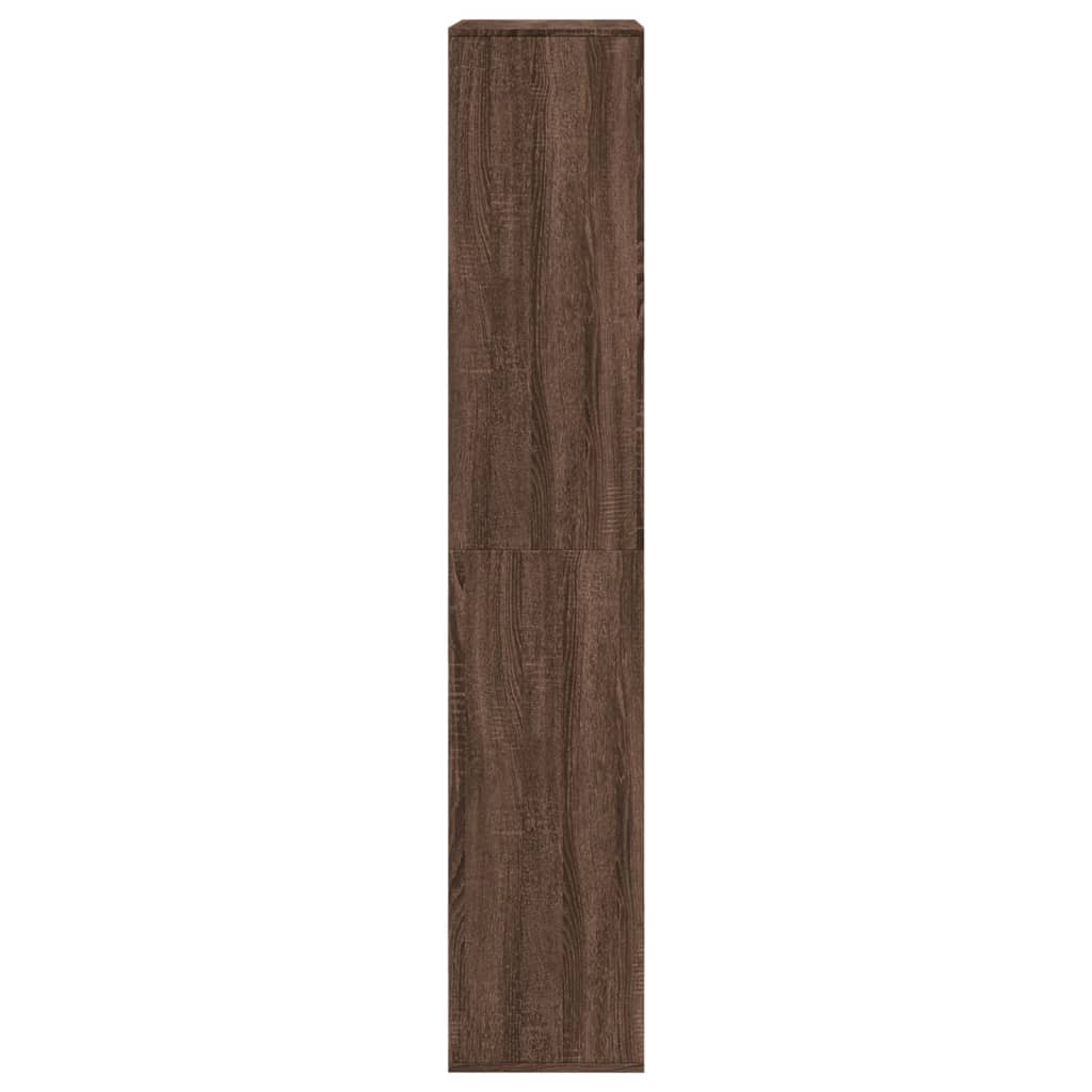 Grāmatu plaukts, brūns ozols, 100x33x175cm, inženierijas koksne