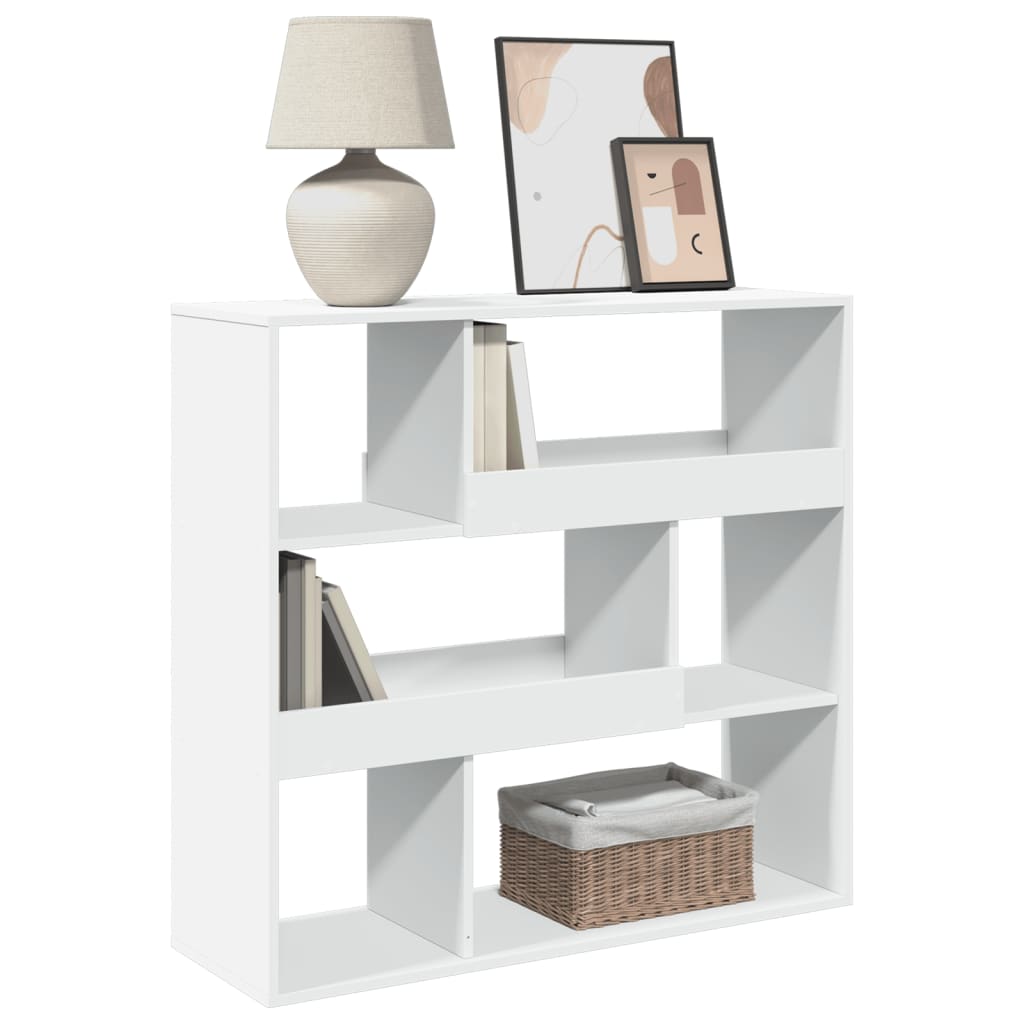 Room divider, white, 100x33x94.5cm, engineered wood