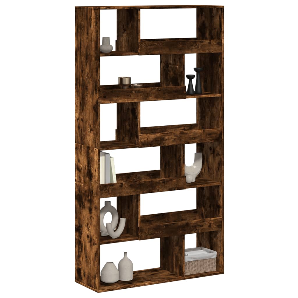 Room divider, smoked oak, 100x33x187.5cm, wood