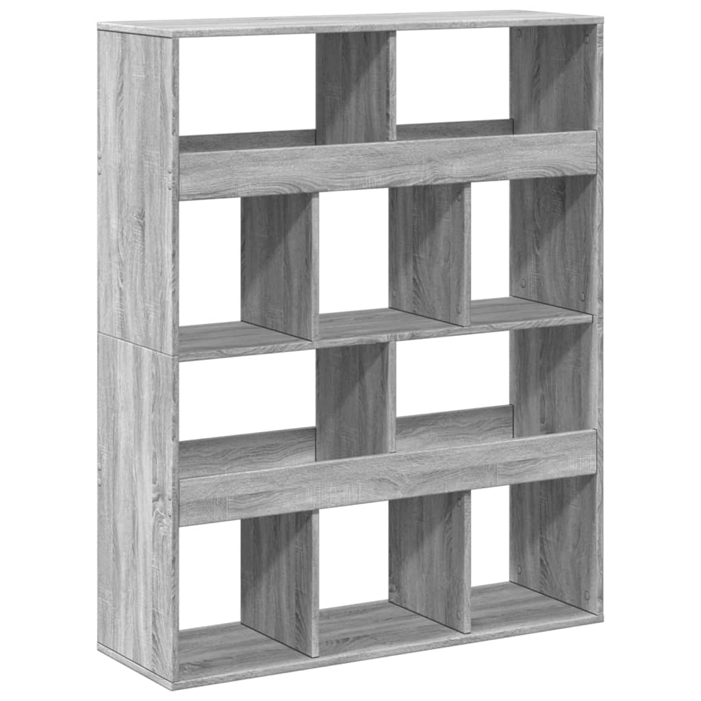 Room divider, gray oak, 100x33x125.5cm, wood