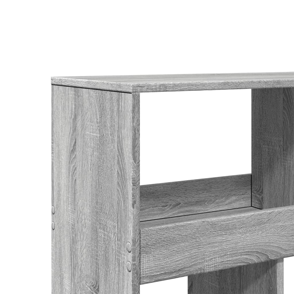 Room divider, gray oak, 100x33x125.5cm, wood