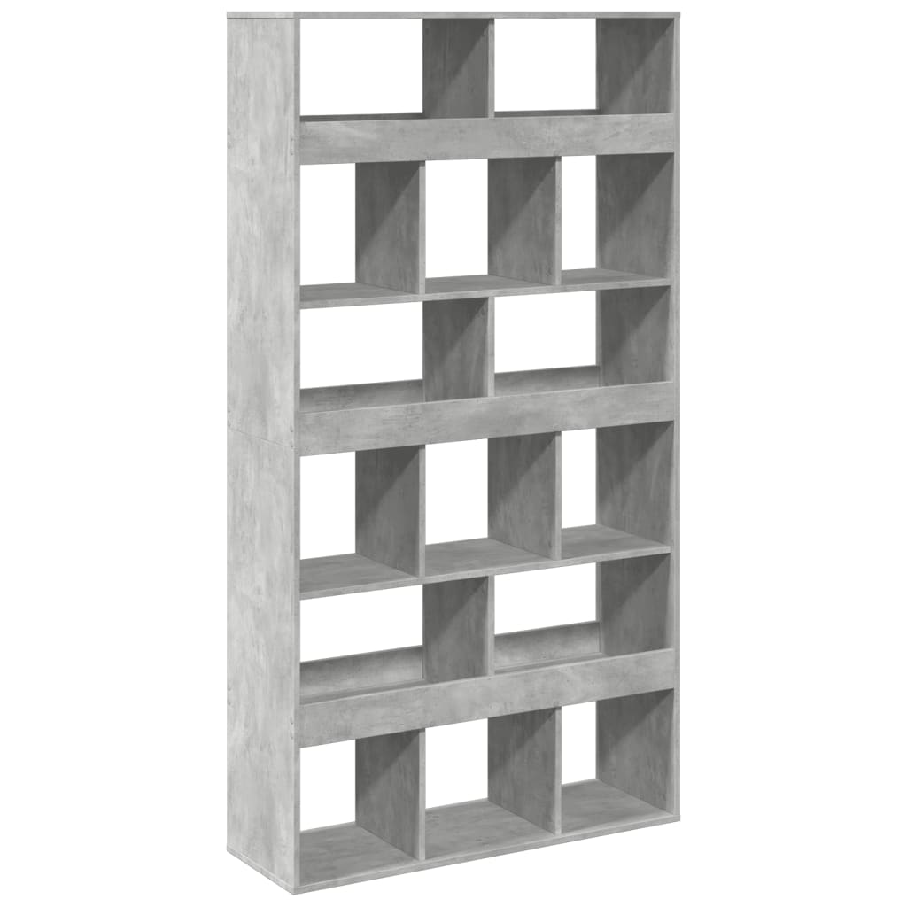 Kambario pertvara, betono pilka, 100x33x187,5cm, mediena