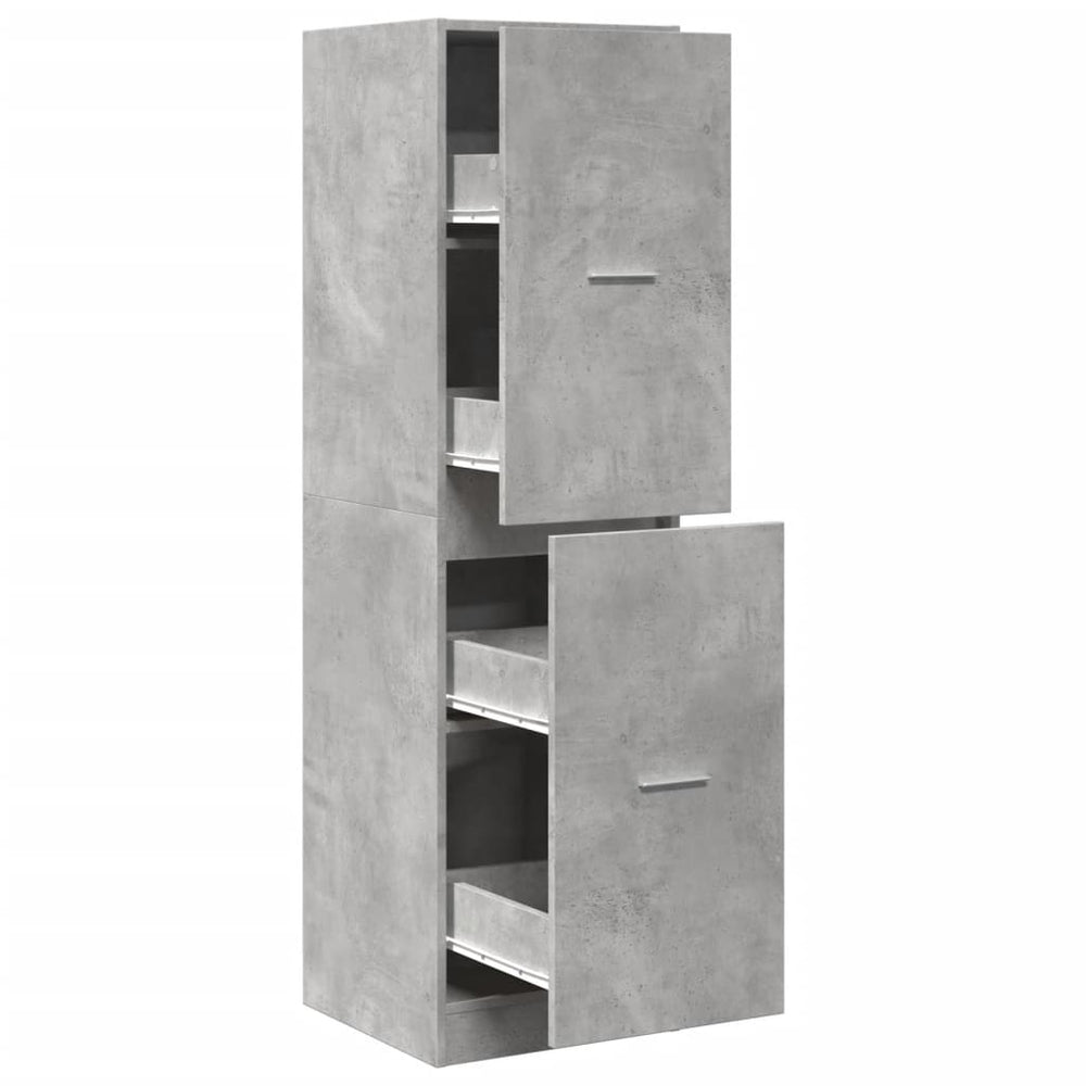 Vaistų spintelė,  betono pilkos spalvos, 40x41x144,5cm, mediena