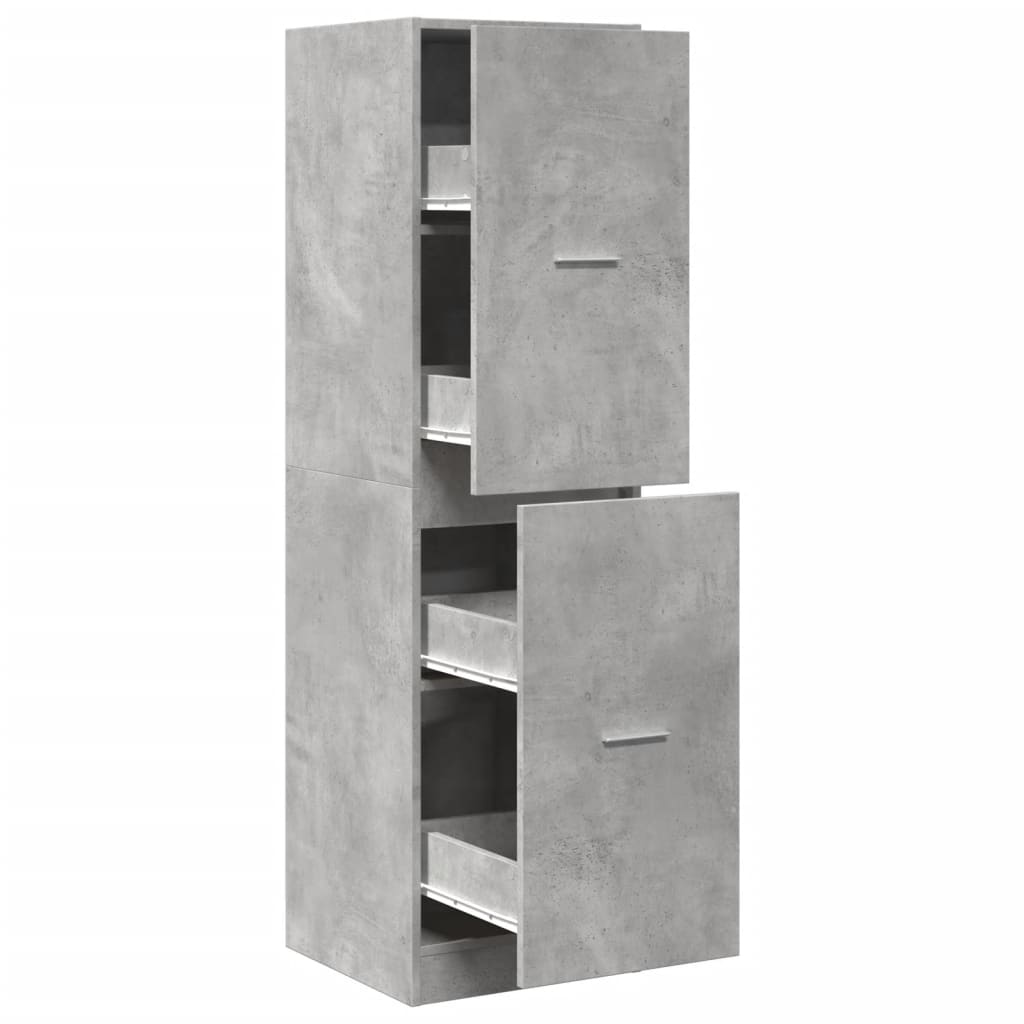 Vaistų spintelė,  betono pilkos spalvos, 40x41x144,5cm, mediena