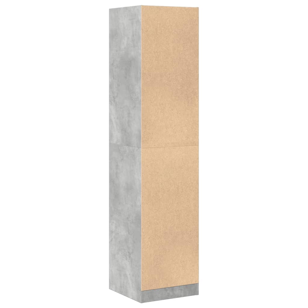 Vaistų spintelė,  betono pilkos spalvos, 40x41x174,5cm, mediena