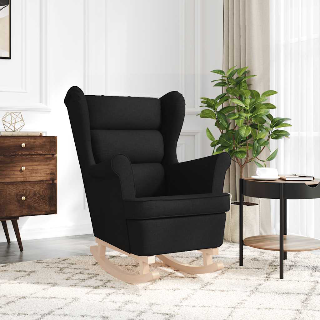 Supama kėdė Juoda 74x90x102 cm Audinys