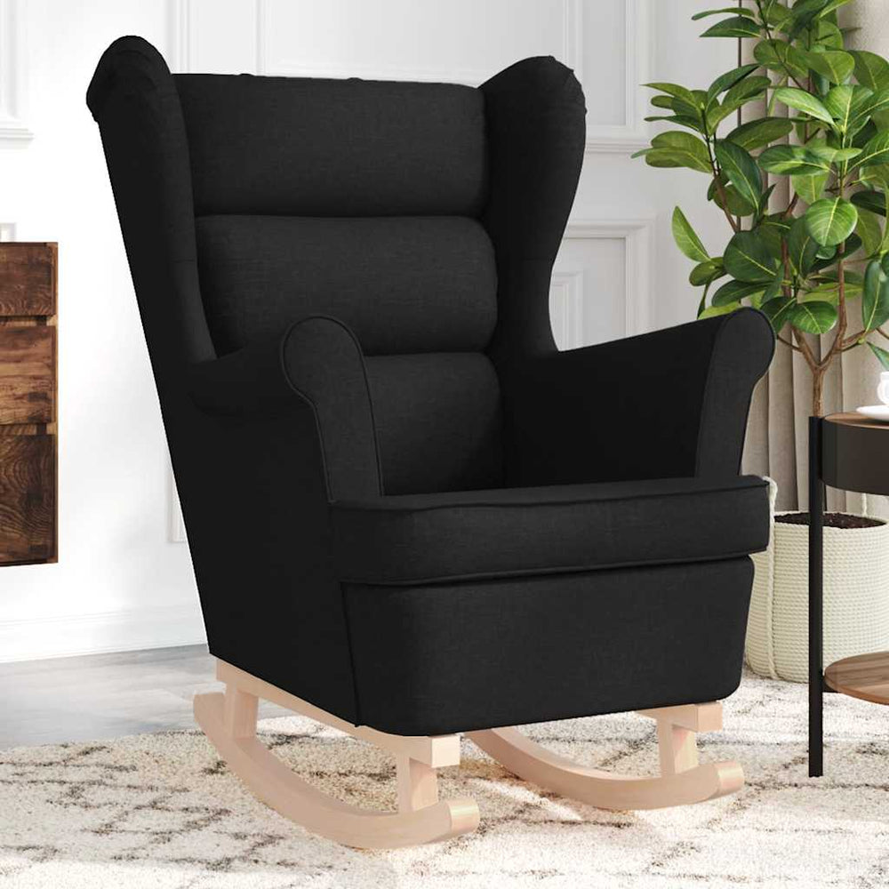 Supama kėdė Juoda 74x90x102 cm Audinys